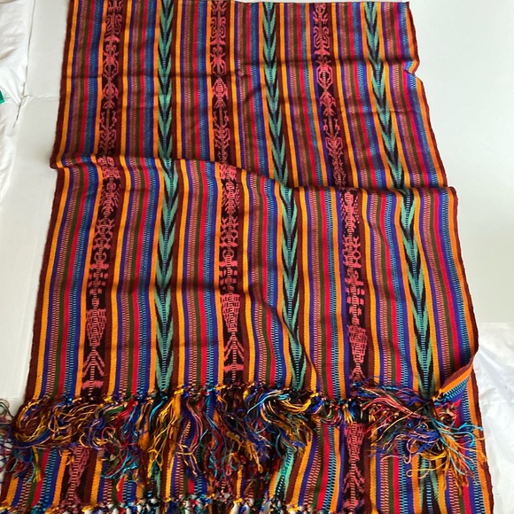 Other - Mexican Woven table runner/heavy shawl